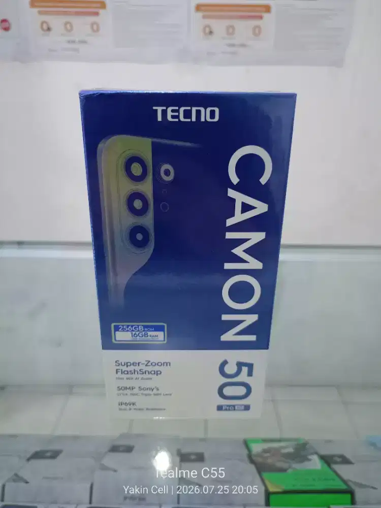 Tecno Camon 50 Pro 5G 8/256 GB IP69K Camera 50 MP Sony Garansi Resmi