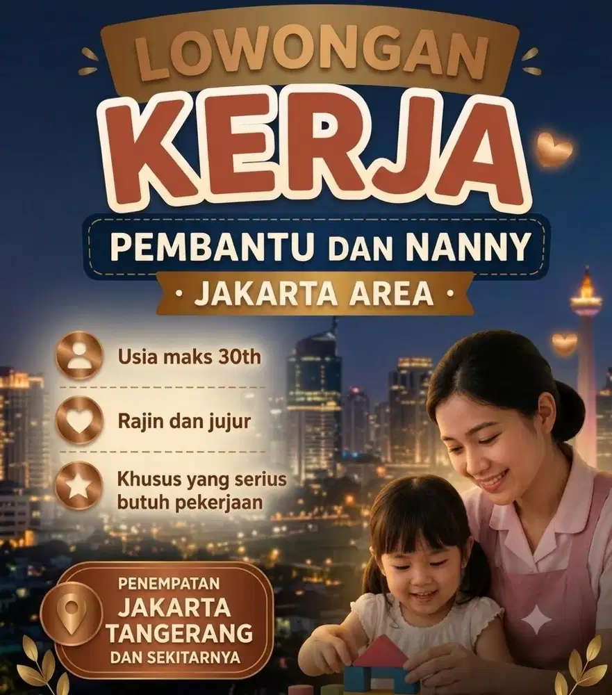Loker ART & Nanny Jakarta