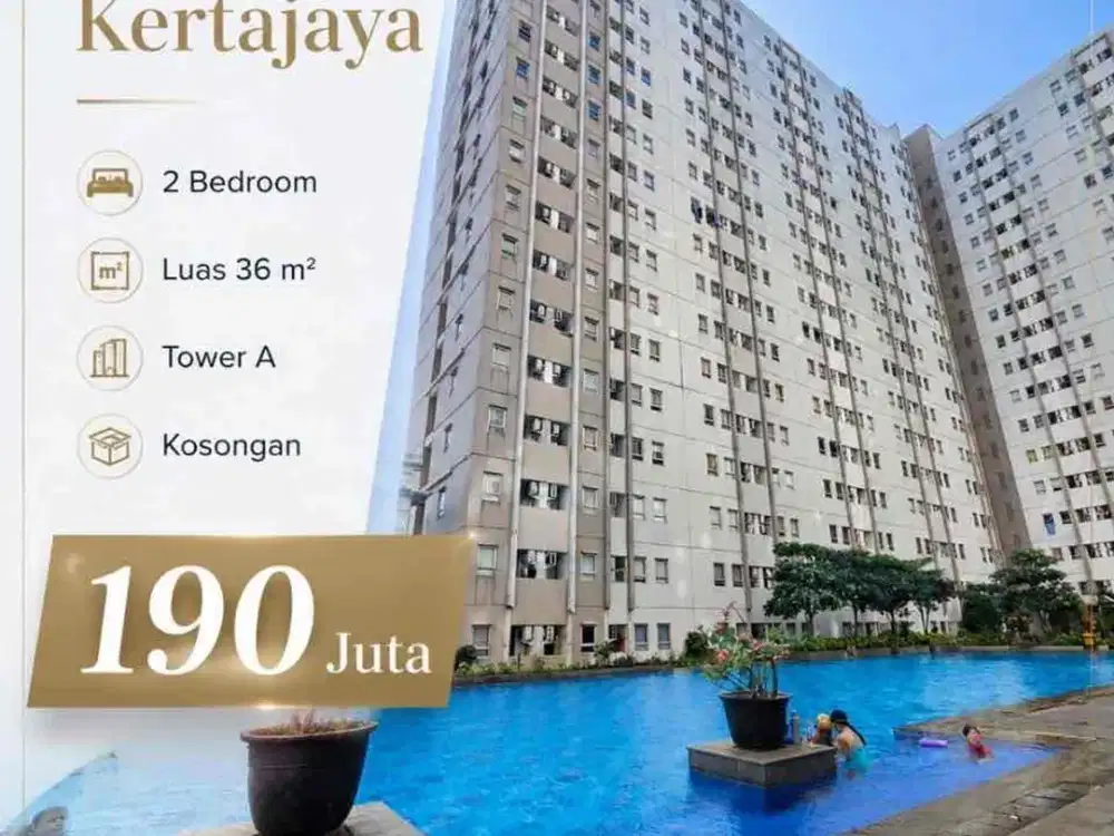 2 BR • 190 Juta‼Apartemen Puncak Kertajaya dekat ITS