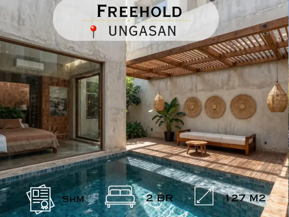 Brand New Modern Tropical 2 Bedrooms Villa At Ungasan