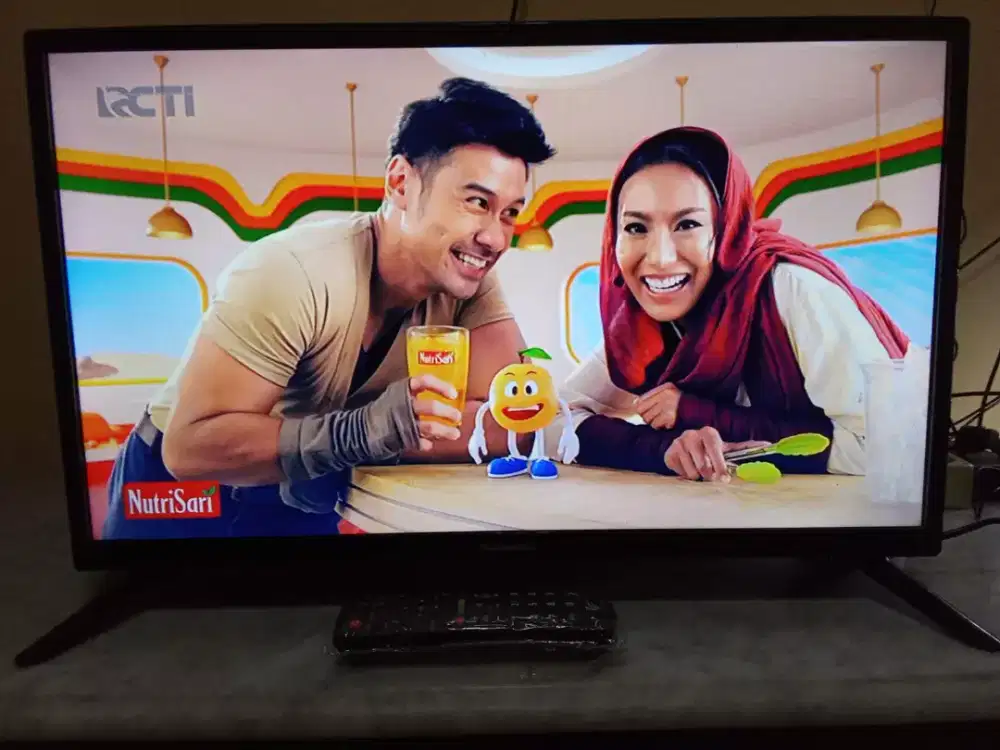 TV DIGITAL PANASONIC 24 INCH NORMAL NOMINUS MULUS KELENGKAPAN REMOTE