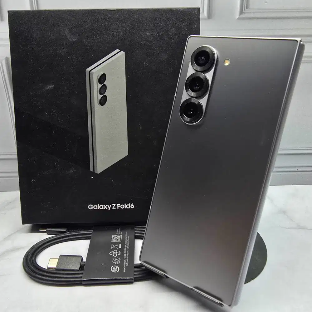 Samsung Galaxy Z Fold 6 12/256GB Silver Resmi SEIN Fullset NO Minus