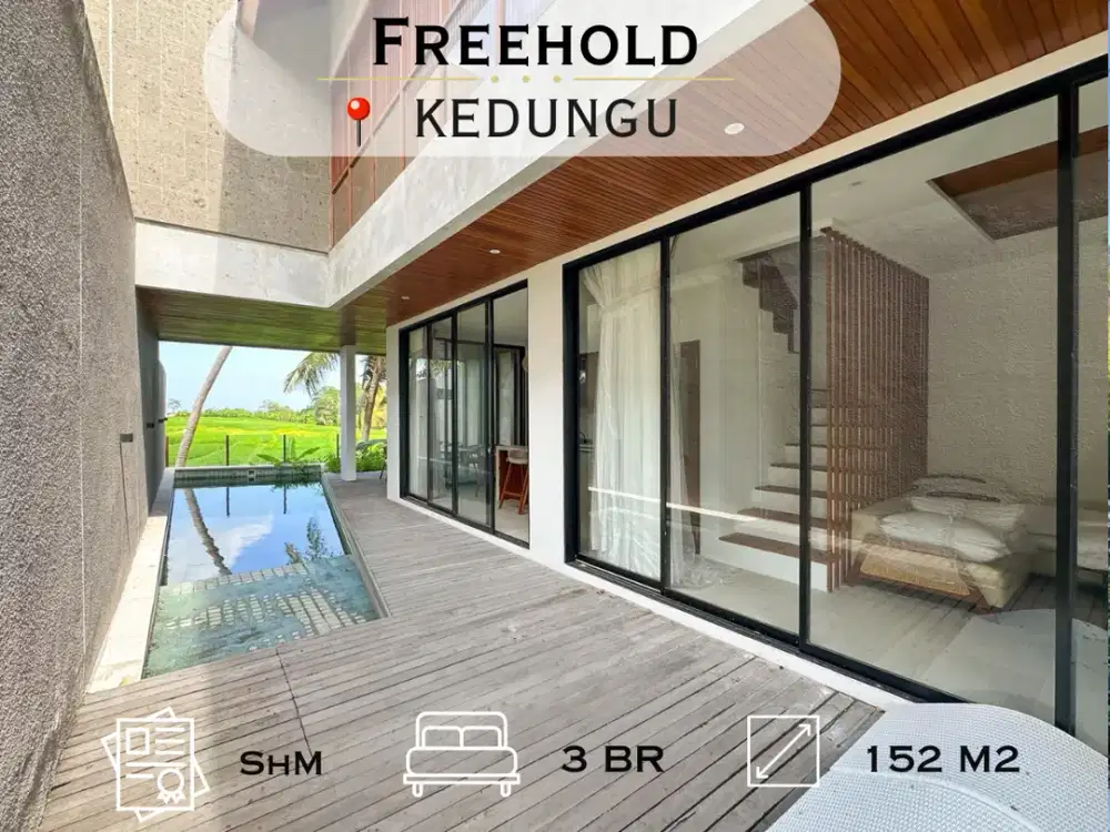 Luxury Villa Near Kedungu Beach, Rice Field & River View