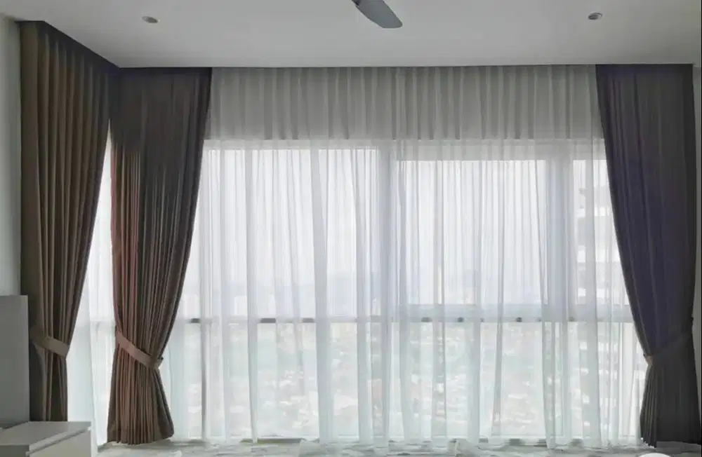 Jual gorden jendela model terbaru gorden pintu blackout gorden kantor