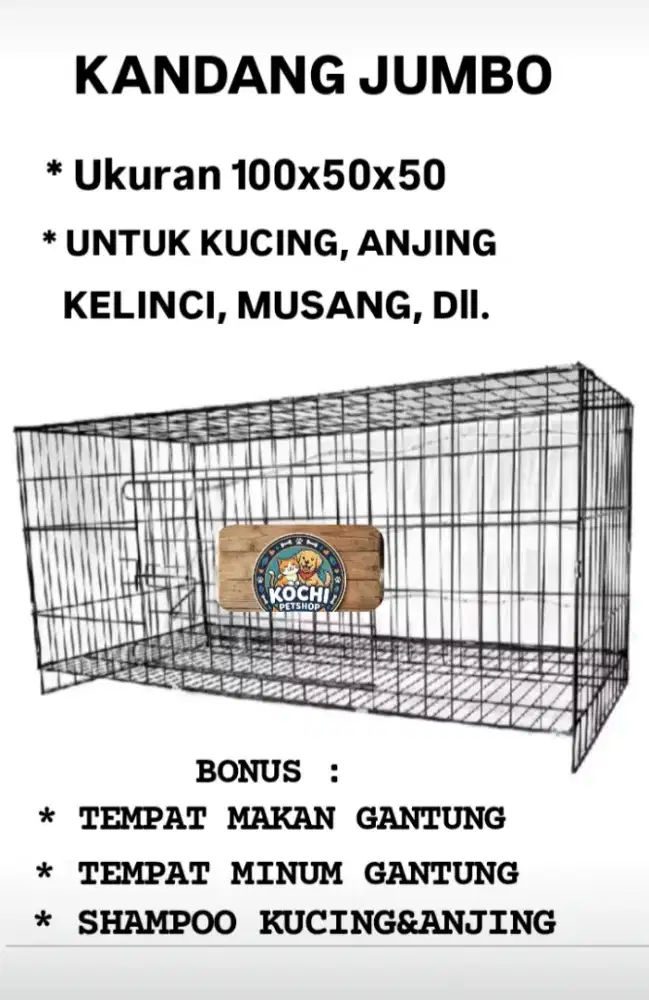KANDANG ANJING&KUCING JUMBO