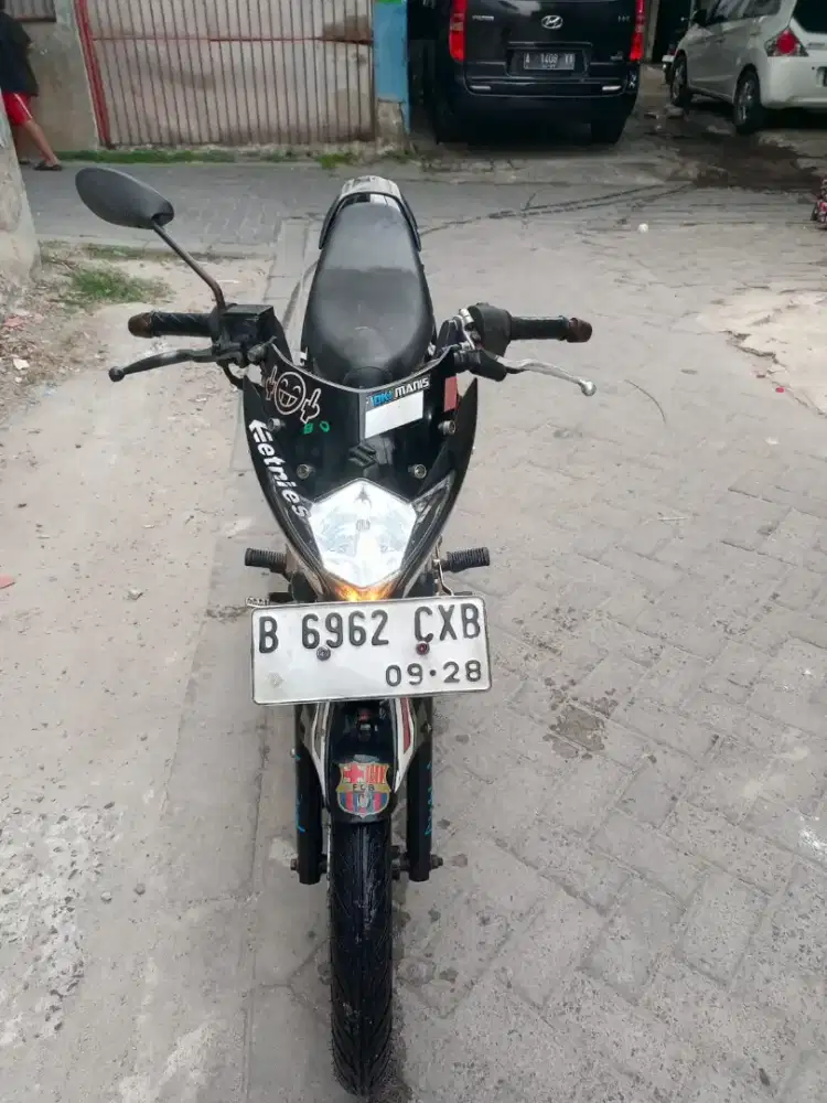 Satria f pajak of 1x plat 2028 lengkap
