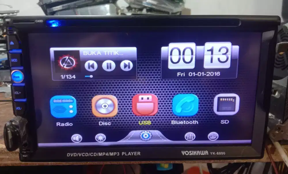 Headunit 2din 7inch touchscreen like new