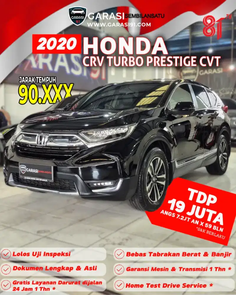[Tdp 19 JT] CRV PRESTIGE TURBO CVT 2020