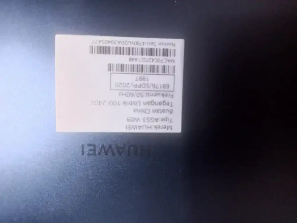 Huawei Tab AGS3-W09.( kondisi mati)