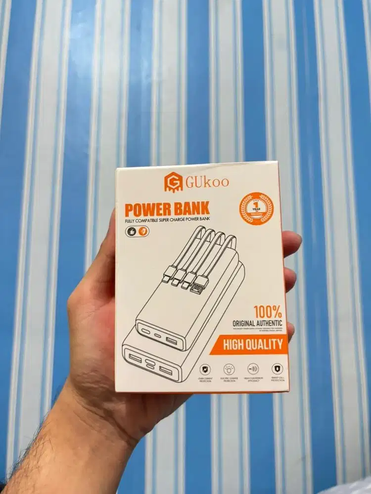 Powerbank Gukoo 20000mAh Mini LED Fast Charging