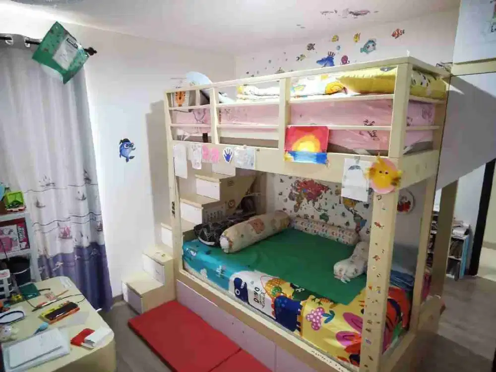 rumah 2 lantai full furnish cluster wisteria cakung jakarta timur