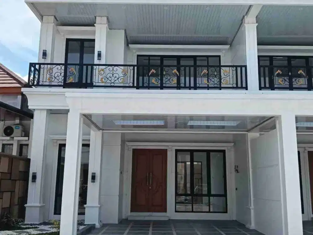 Rumah Mewah Cluster 2 Lantai Furnish Bangunan Kokoh dekat Bandara
