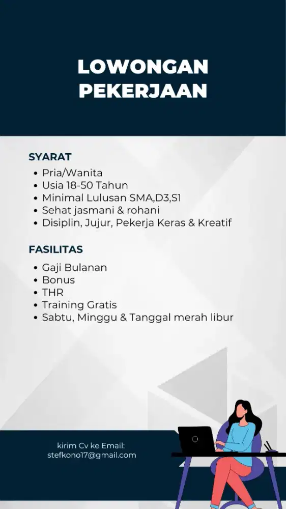 Dibutukan karyawan