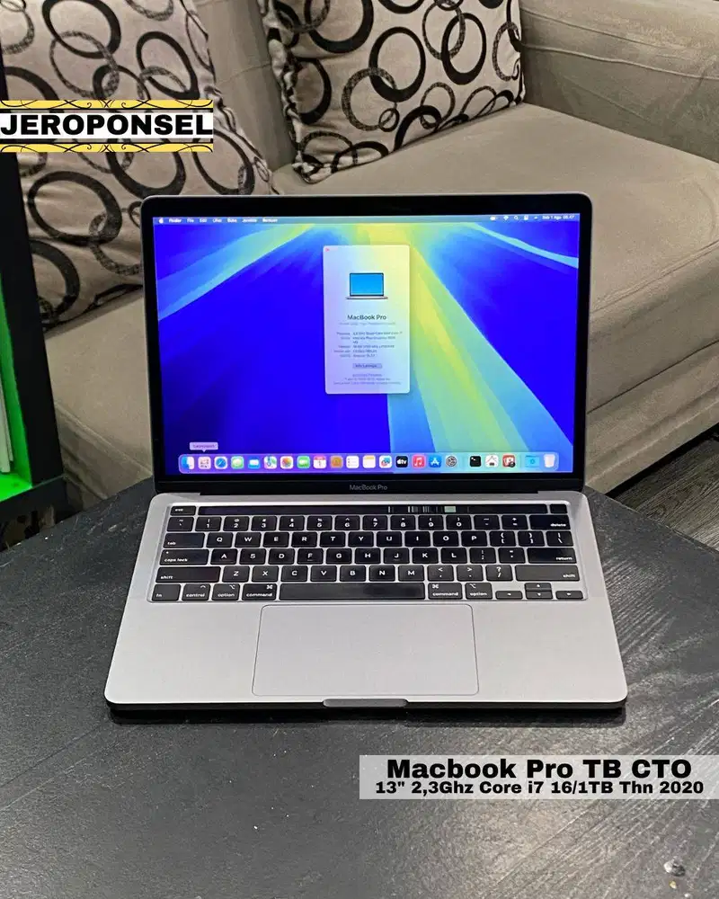 MACBOOK PRO 2020 CTO i7 16/1TB MULUS ADA MINUS