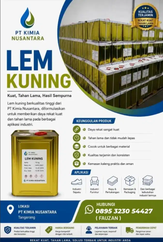 LEM KUNING - Lem serbaguna industri