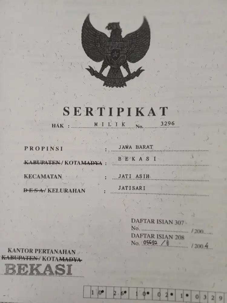 Tanah kavling komplek pati tni au dijual