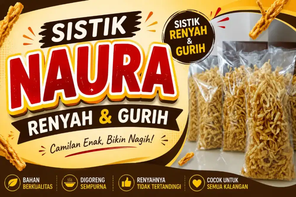 Sistik dadakan renyah dan gurih