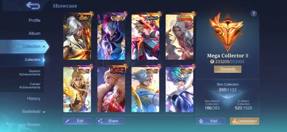 Akun Mobile Legends Sultan