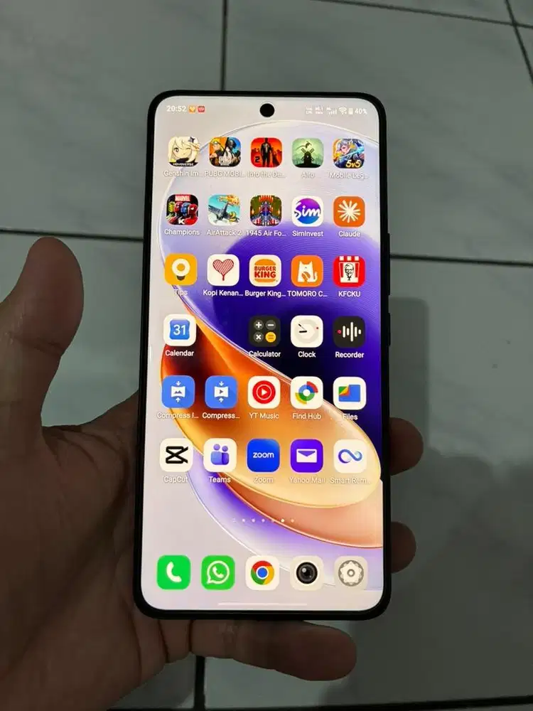 Vivo V60 5G 12/256GB Purple Garansi Mulus Normal