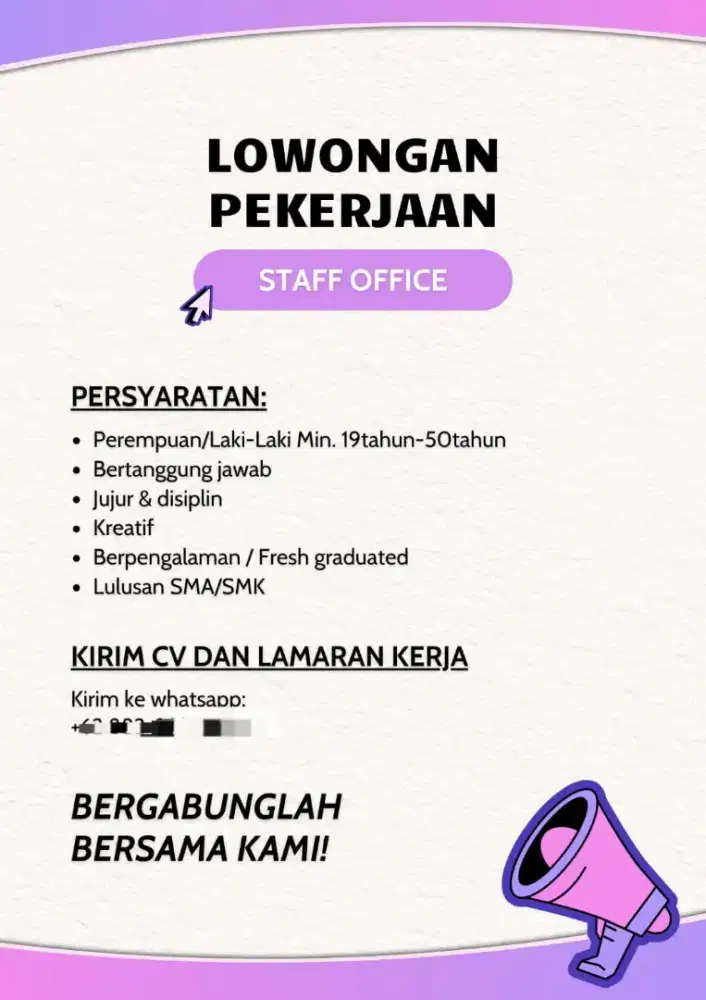 LOKER DAERAH SCBD JAKARTA SELATAN