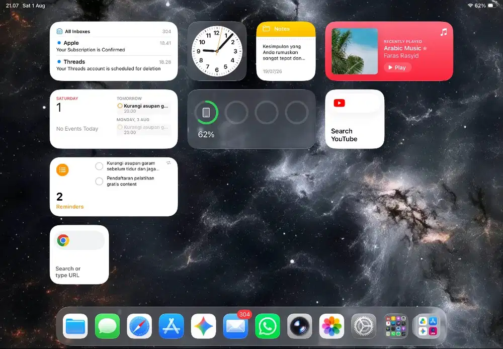 iPad Air M3 (2025) 11 inch - Wifi Only 256 GB Garansi Aktif (Purple)