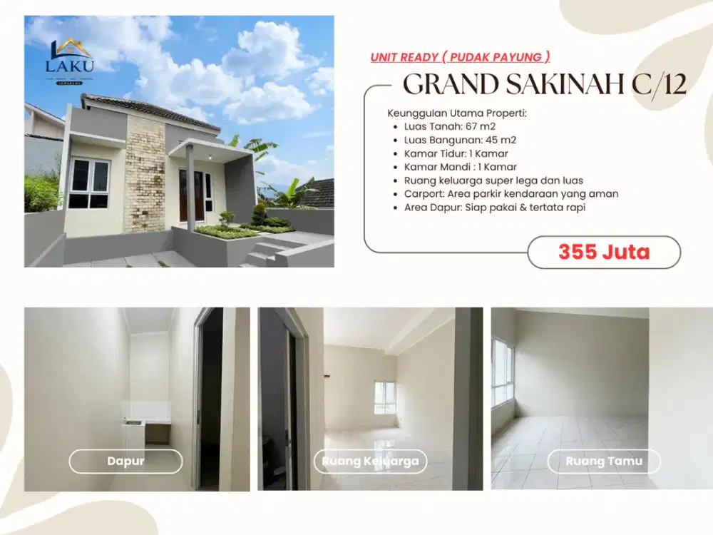 Kendala BI Checking? Tenang! Grand Sakinah C-12 Sediakan KPR In-House, Unit Ready Ruang Keluarga Super Lega!
