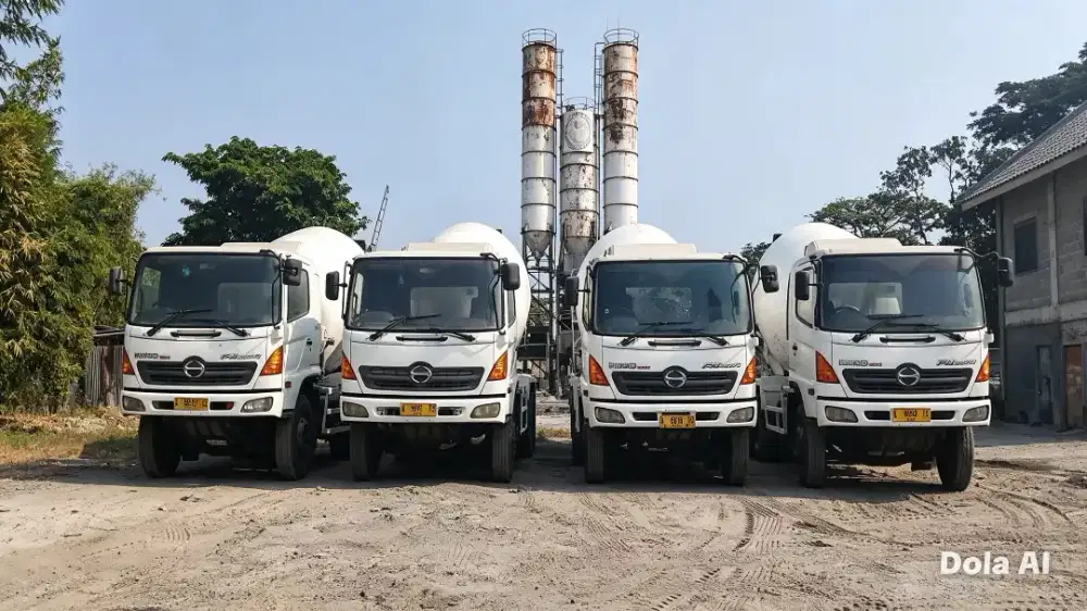 Jual truk mixer hino