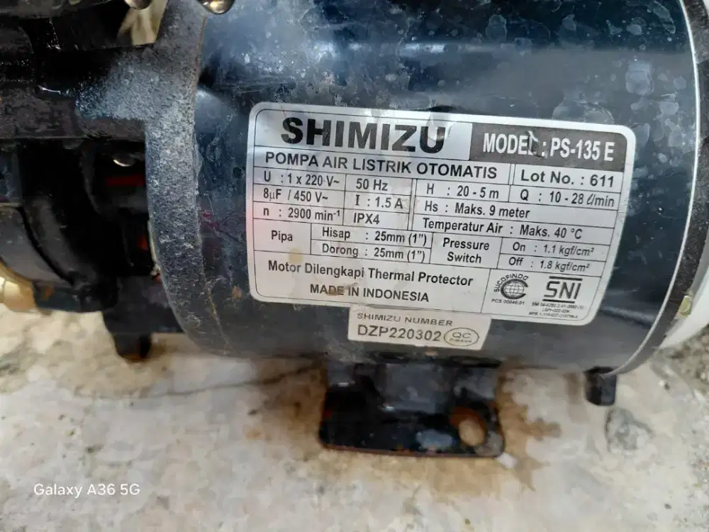 mesin air suhizu ps135E