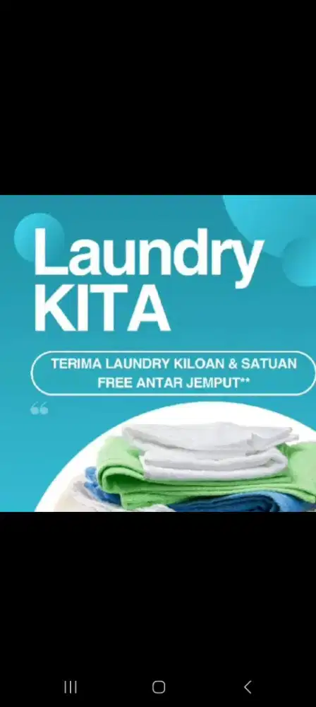 DIBUTUHKAN KARTAWAN LAUNDRY