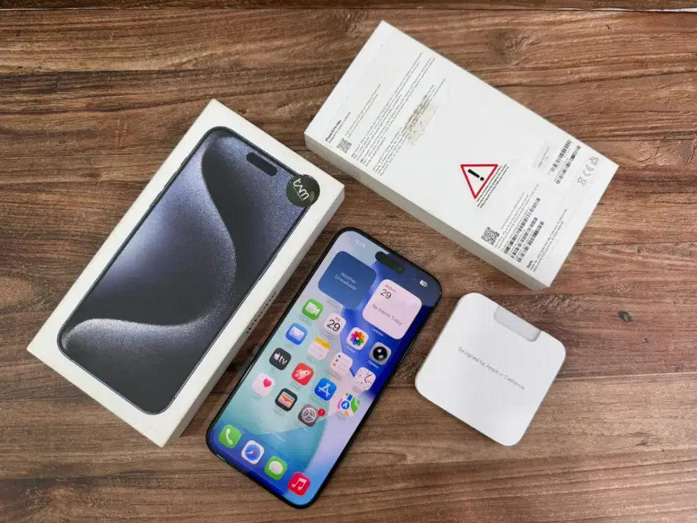 Iphone 15 Pro Max 512GB Blue Ex ibox Mulus Lengkap Normal Bisa COD
