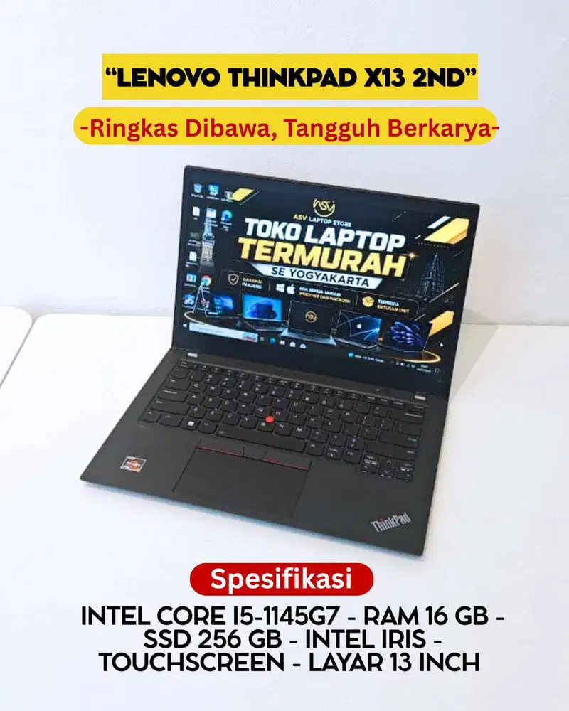 LENOVO THINKPAD X13 GEN 2 AMD RYZEN 7 PRO 5850U RAM 16GB SSD 256GB ORI