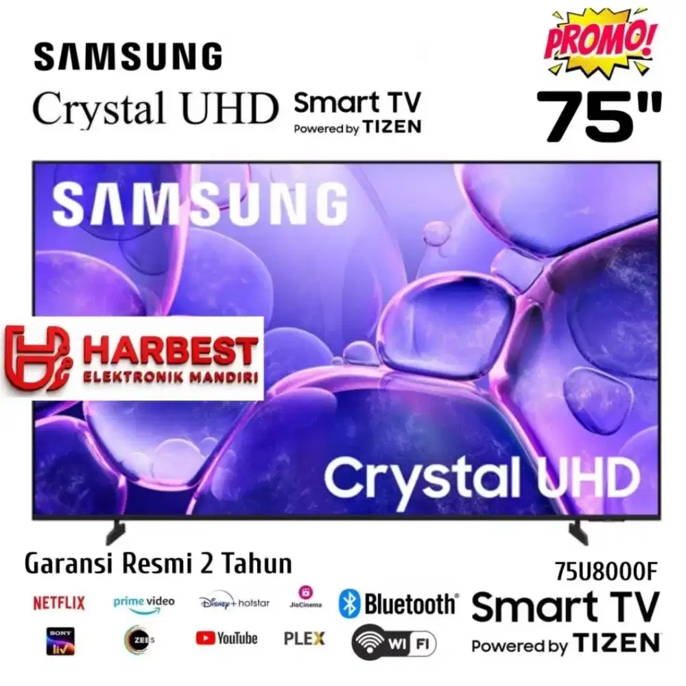 SAMSUNG 75 Smart Crystal Processor UHD 4K 75U8000F Youtube/Netflix