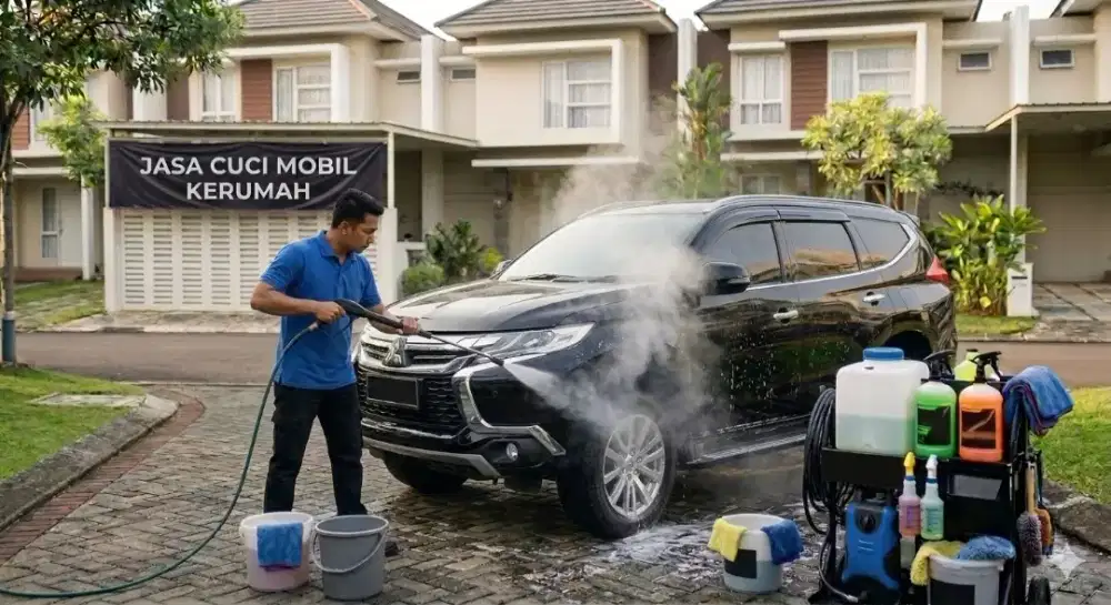 Jasa cuci mobil datang kerumah