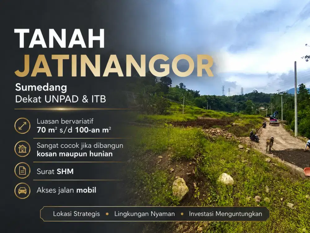 Tanah Dekat Kampus UNPAD ITB Jatinangor SHM Harga Menarik