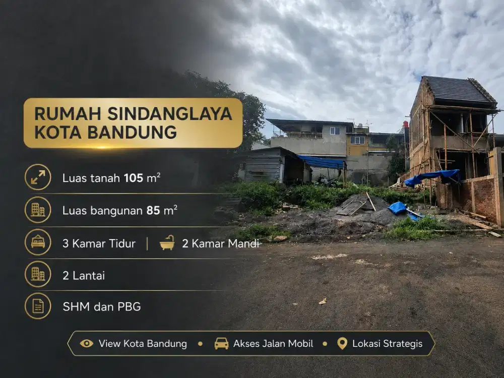 Rumah Bandung Sindanglaya SHM 2 Lantai Dekat Pusat Kota