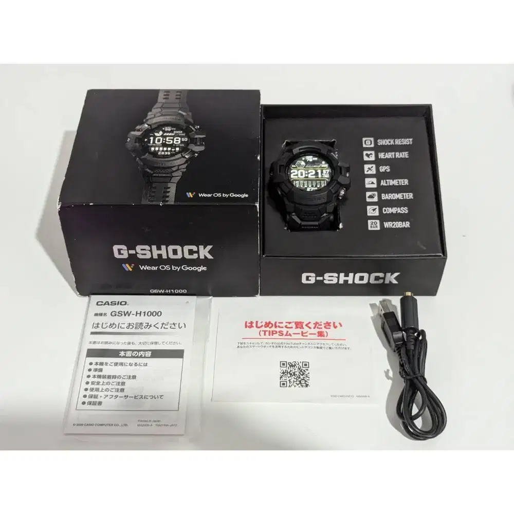 Casio G-Shock G-Squad Pro GSW-H1000 Smart Watch Wear OS by Google