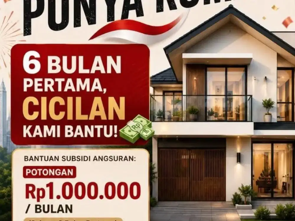 RUMAH MURAH SISA 3 UNIT BANYAK BONUS PROMO KEMERDEKAAN PADURENAN MUSTIKA JAYA BEKASI