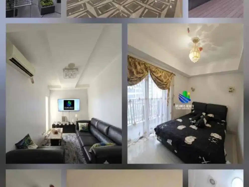 Best Deal! The Mansion Bougenville Kemayoran 2BR Full Furnished, View Pool, 900 Juta.