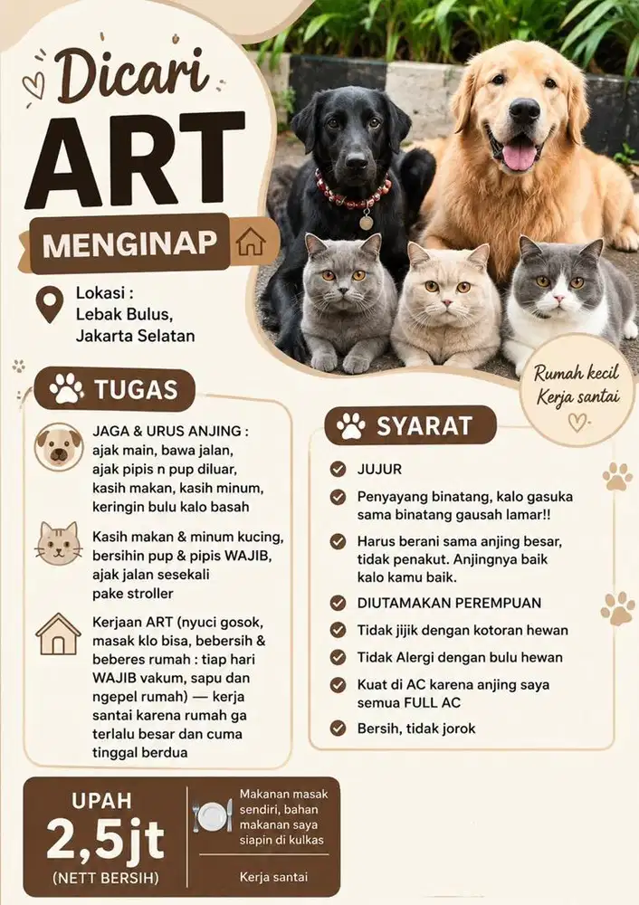 LOKER UNTUK ART MENGINAP