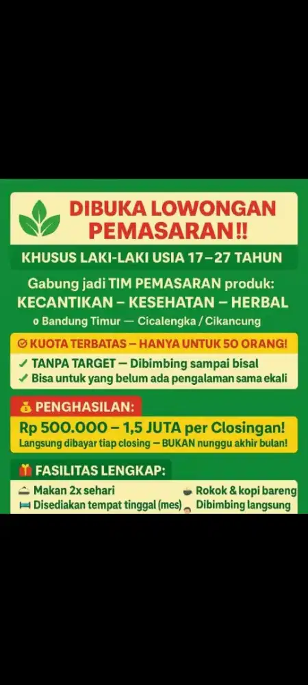 Info loker bisnis online