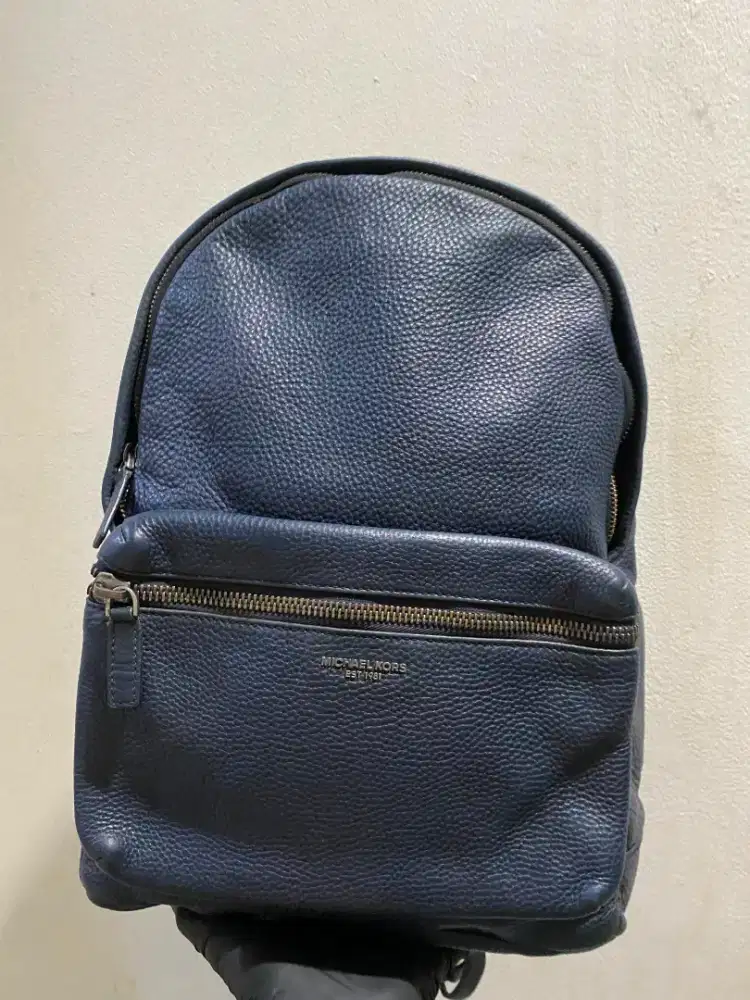 Backpack michael kors navy leather original net price
