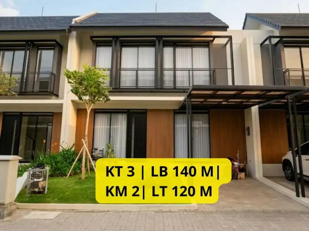 Dijual Rumah Baru Full Furnished di Tatar Tarubhawana – Kota Baru Parahyangan LT 120 m² | LB 140 m² | 3 KT