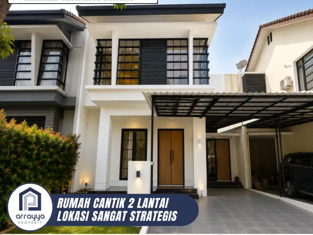 DIJUAL RUMAH PREMIUM 2 LANTAI LINGKUNGAN ASRI DI EMERALD RESIDENCE BINTARO (DM80)