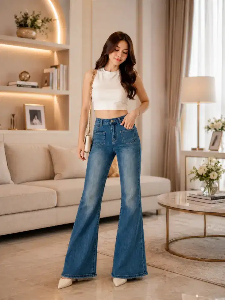 Celana jeans kekinian model cutbray
