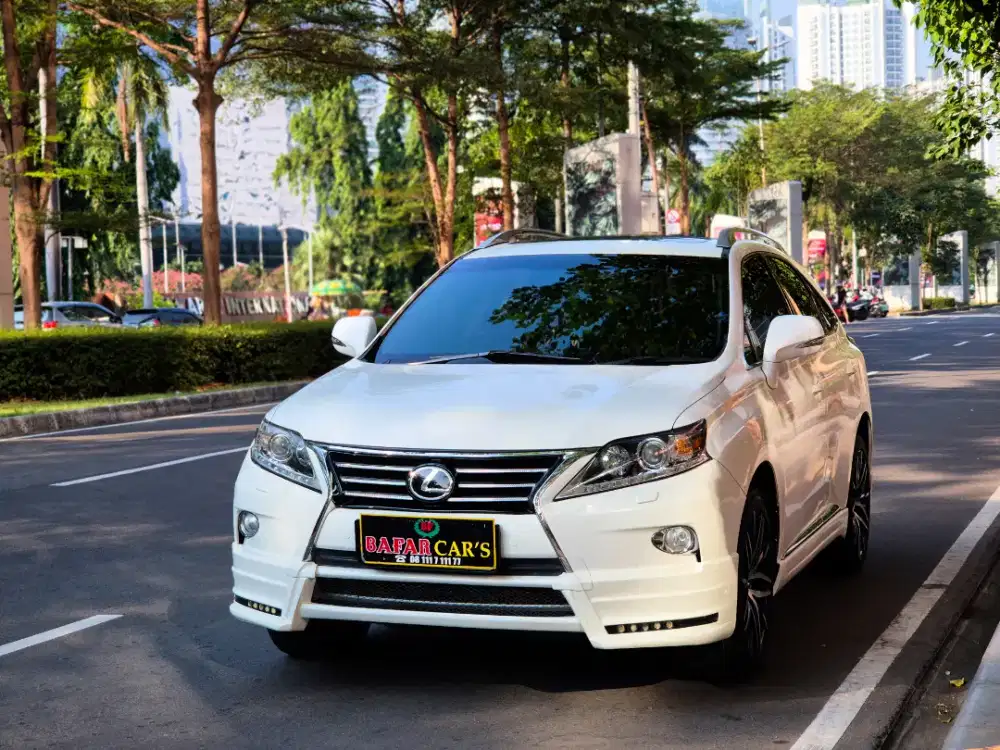 Lexus RX270 Putih 2012 Fsport Km antik cash pribadi