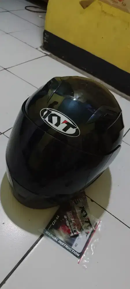 JUAL HELM KYT FULL FASE R 10 PLUS SPOILER ORI BARU UKURAN M