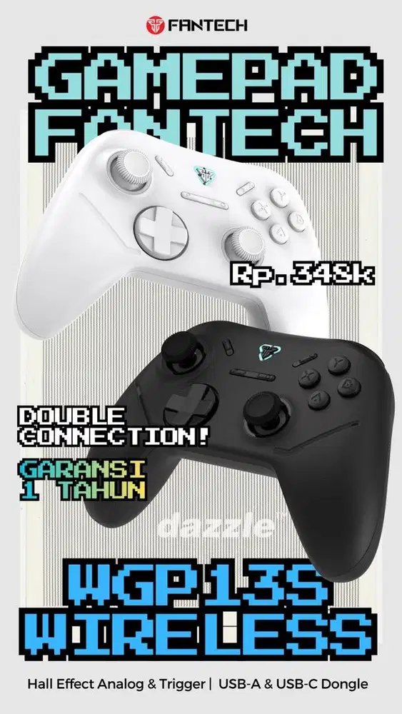 GAMEPAD FANTECH WGP13S GARASI 1 TAHUN