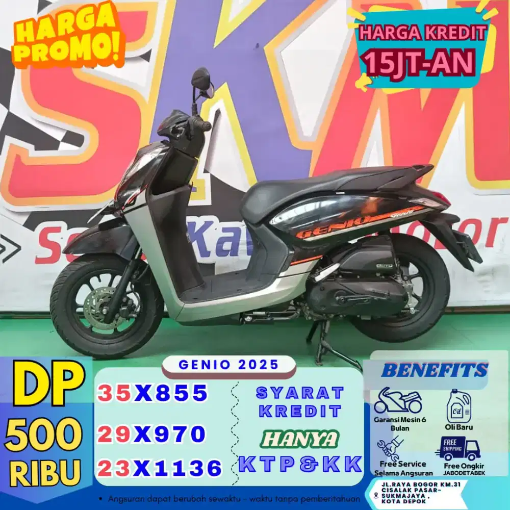 Motor bekas mesin rasa baru Honda Genio th 2025 cash/credit
