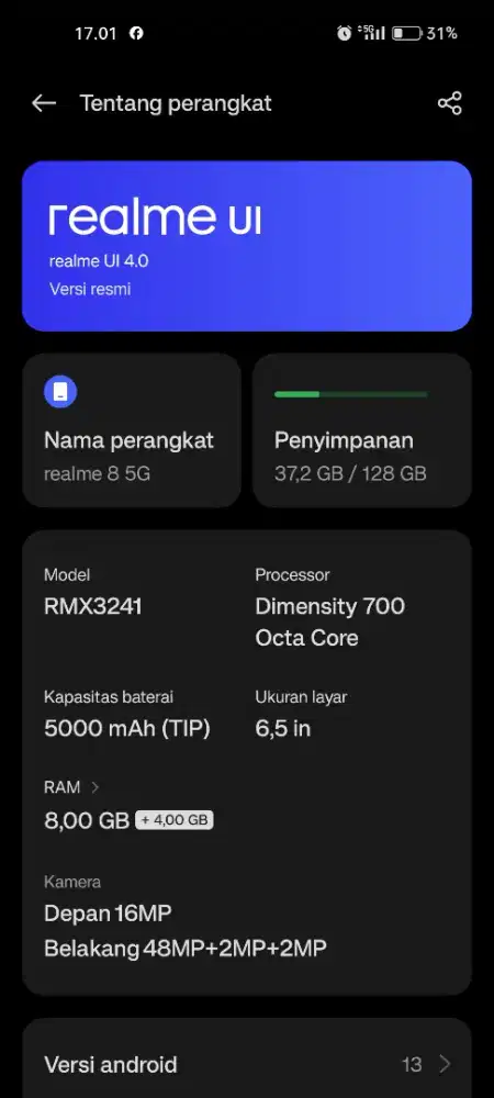 Realme 8 5g nfc 8)128
