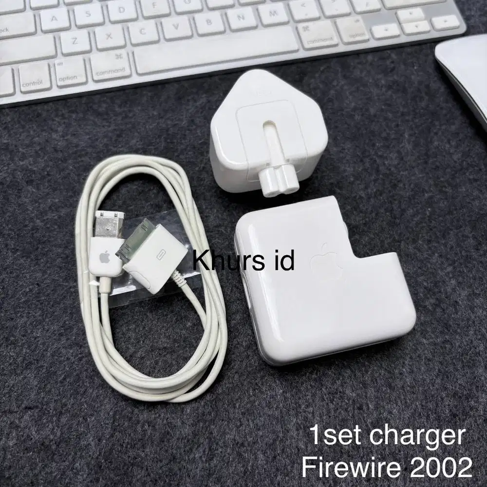 apple firewire adapter and cable 1.8m 2002 rare - charger ipod ori